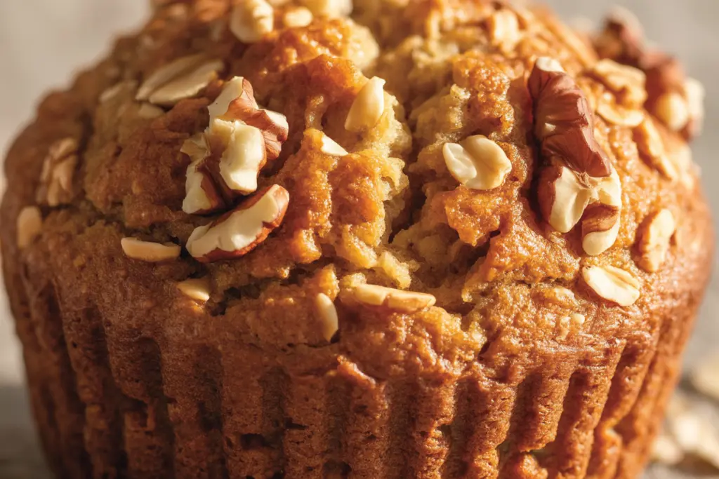  Sourdough Nutty Honey Oatmeal Muffins