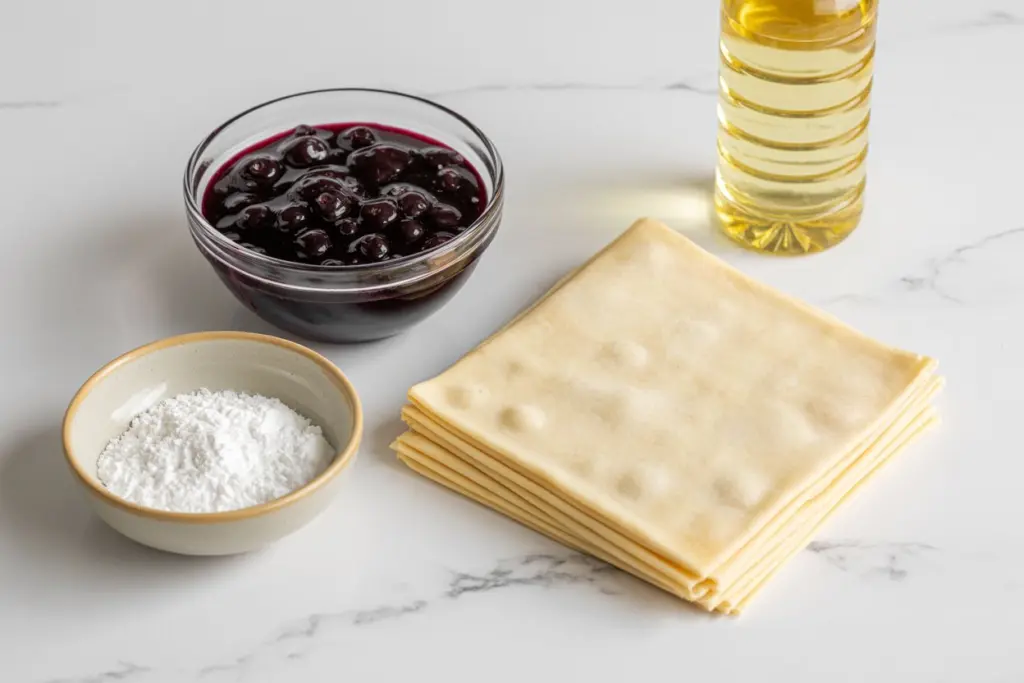 Easy Blueberry Egg Rolls