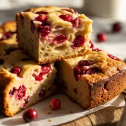 Sourdough Cranberry Cake recipe card
