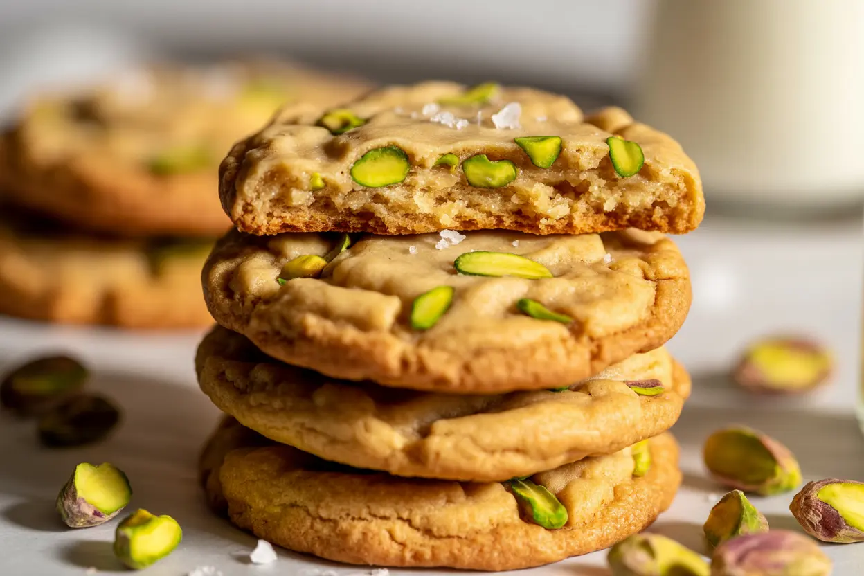 Sourdough Honey Pistachio Cookies