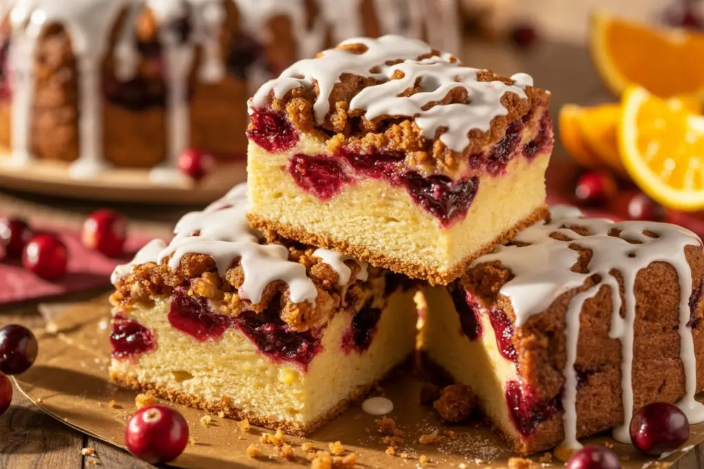 Sourdough Cranberry Crumb Coffee Cake