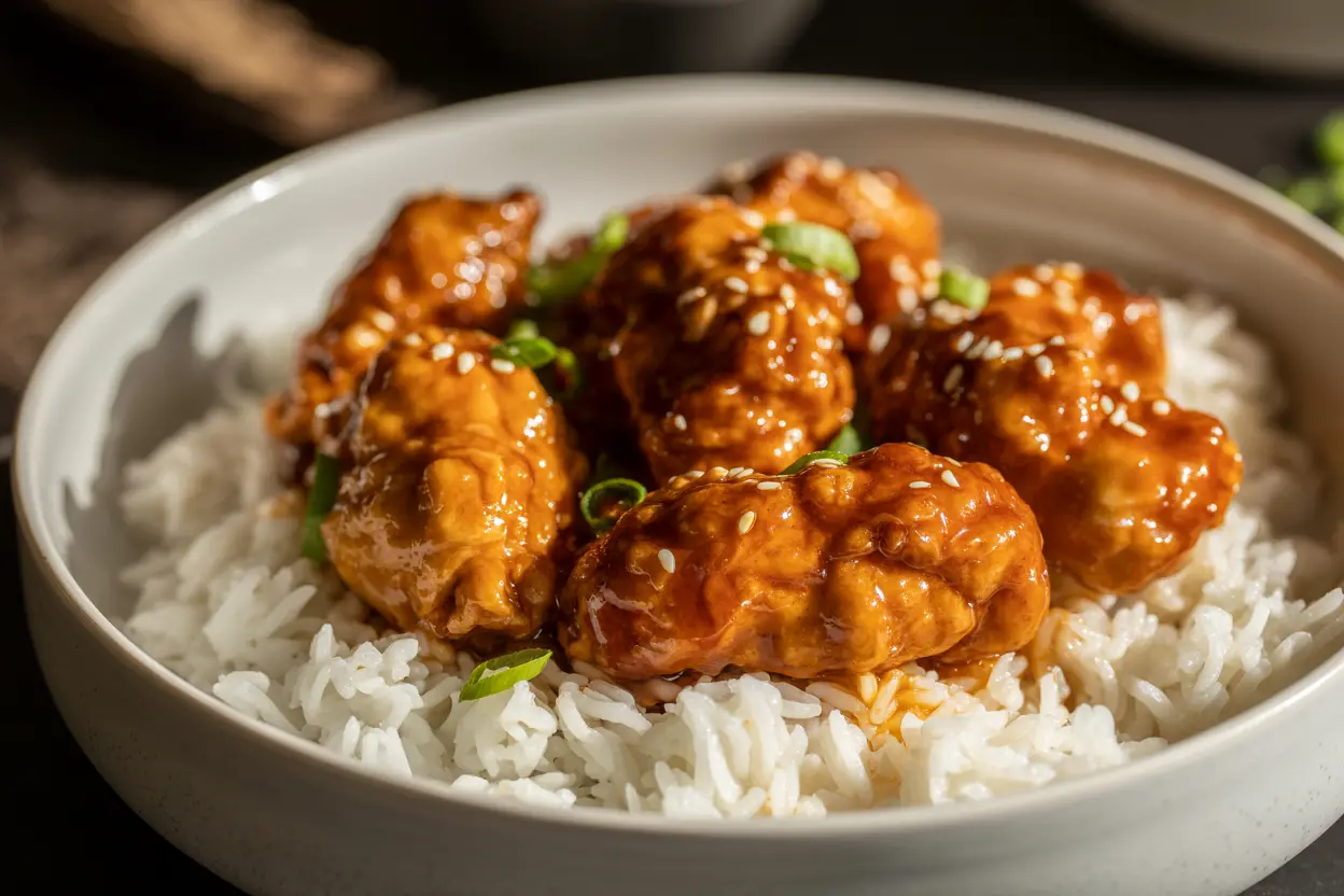 Easy Crispy Orange Chicken Bites