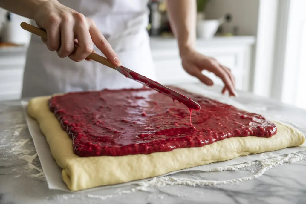 Yogurt Raspberry Sweet Rolls with Cream Cheese Icing