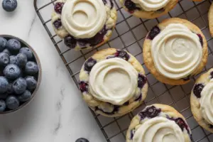 Blueberry Sourdough Cookies