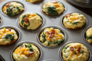 Breakfast Cottage Cheese Egg Muffins 10 baked cottage cheese egg muffins