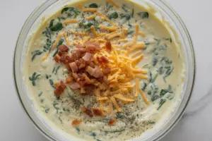 Breakfast Cottage Cheese Egg Muffins 8 cottage cheese egg muffins mixture