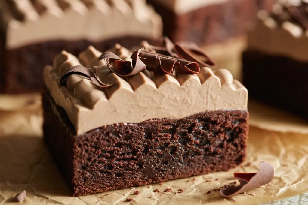 Sourdough Discard Chocolate Cake with Coffee Icing