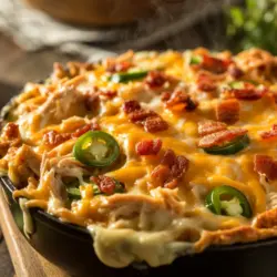 Jalapeño Popper Chicken Casserole recipe card