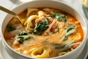 Creamy Chicken Tortellini Soup