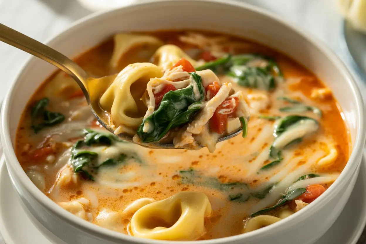 Creamy Chicken Tortellini Soup