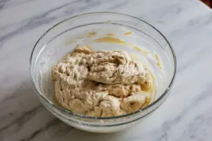 Sourdough Chocolate Chip Scones 10 shaggy sourdough scones dough