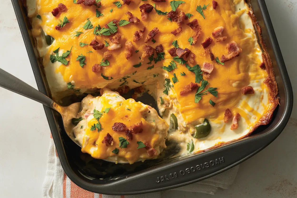 Jalapeño Popper Chicken Casserole 