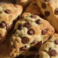 sourdough chocolate chip scones recipe card