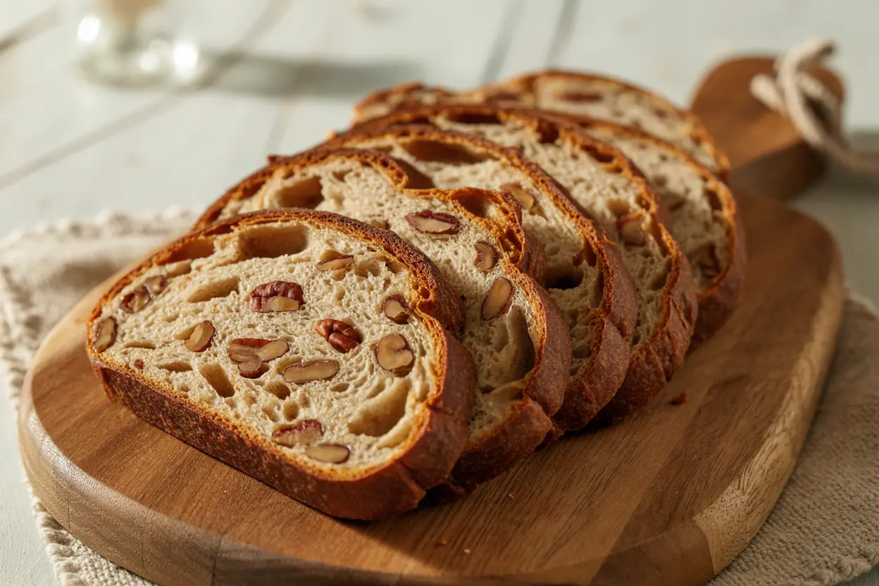 Maple Pecan Sourdough bread