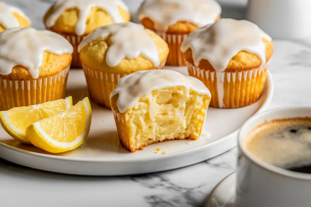 Sourdough Lemon Quick Muffins 13 Serving Sourdough Lemon quick muffins for breakfast