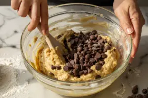chocolate chips cookie dough