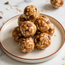 Sourdough Discard Peanut Butter Energy Balls recipe card
