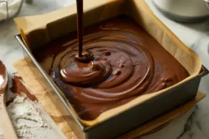 sourdough discard chocolate cake batter