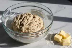 Knead sourdough dough