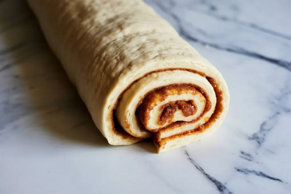 rolling sourdough cinnamon rolls