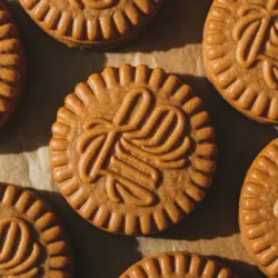 sourdough biscoff cookies recipe card