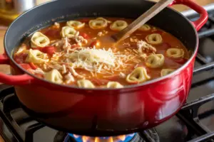 creamy chicken tortellini soup