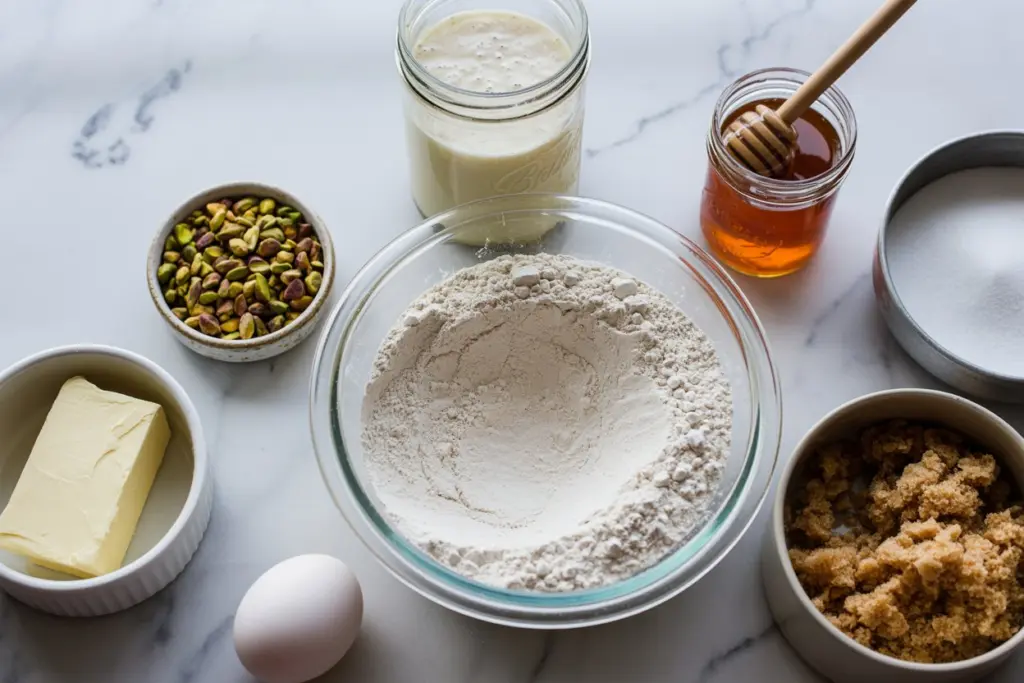 Sourdough Honey Pistachio Cookies 4 Ingredients for sourdough honey pistachio cookies recipe