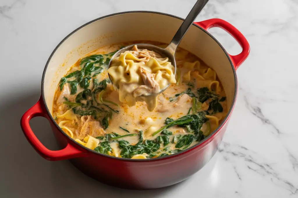 Creamy White Lasagna Soup 5 white-lasagna-soup-pot