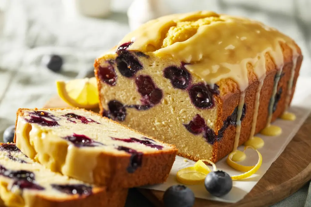 Easy Sourdough Discard Lemon Loaf 4 Blueberry Lemon Sourdough Quick Bread
