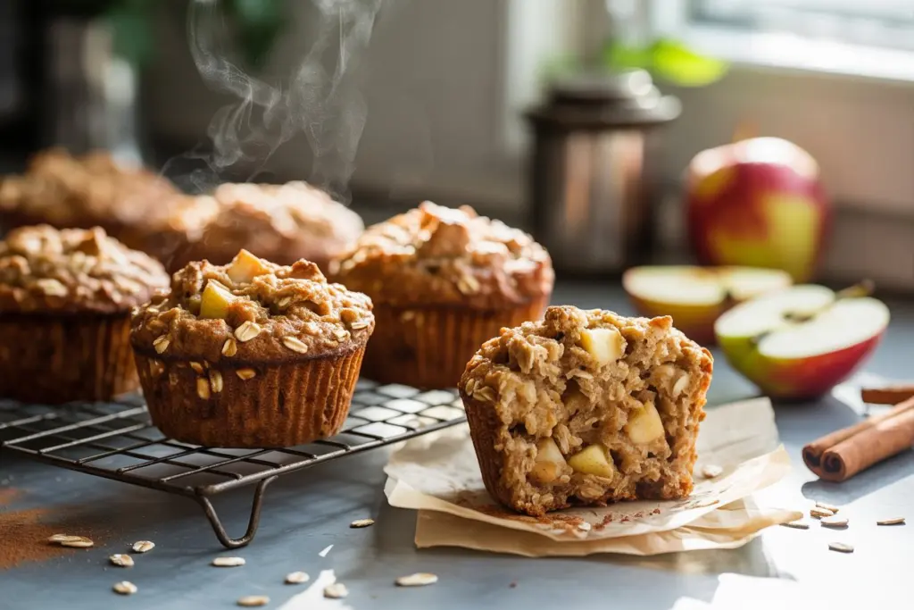 Sourdough Oatmeal Raisin Muffins 5 Apple Cinnamon Sourdough Oatmeal Muffins