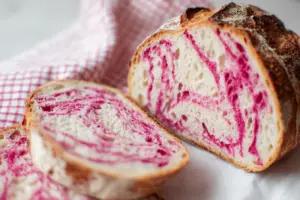 Pink Swirl Sourdough Bread