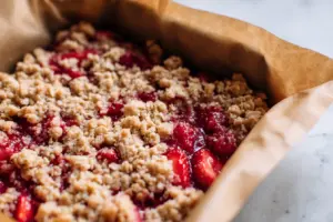 Strawberry Oatmeal Crumble Bars 11 freshly baked Strawberry oatmeal crumble bars