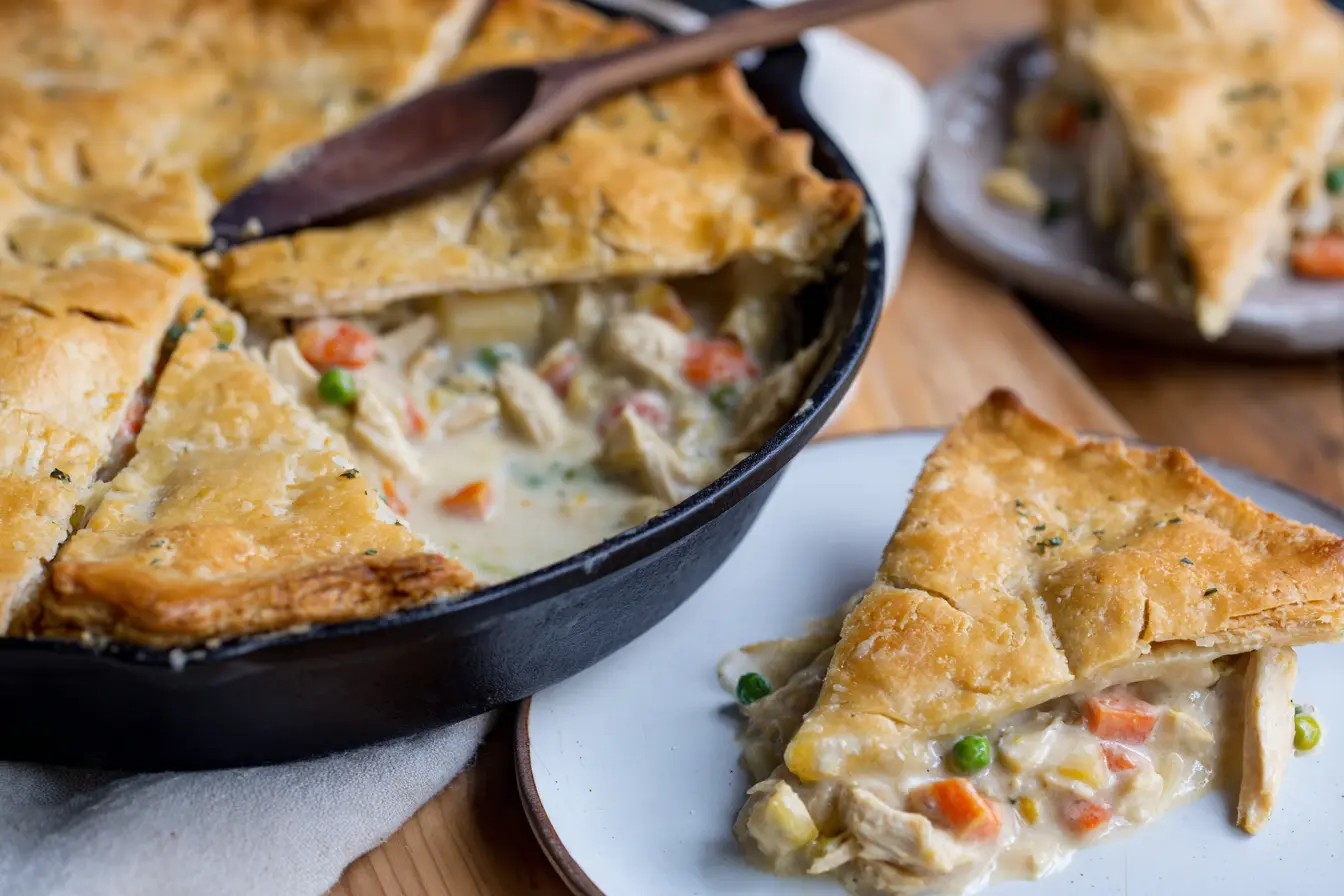 Sourdough Chicken Pot Pie (with Easy Discard Pie Crust)