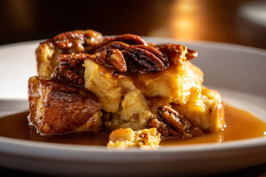 Maple Pecan Sourdough Bread Pudding