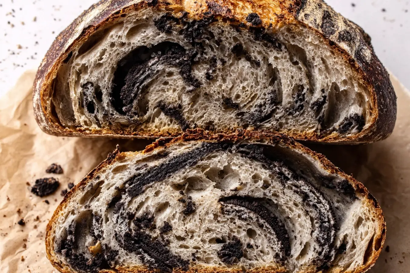 Cookies and Cream Sourdough Bread