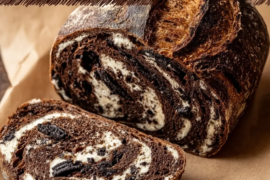 Double Chocolate Cookies and Cream Sourdough