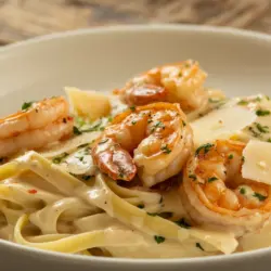 Creamy Garlic Shrimp Alfredo Recipe