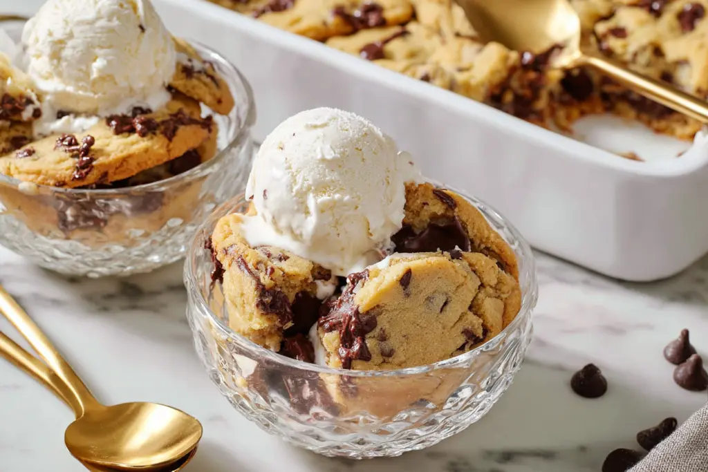 serving scoopable cookies dessert