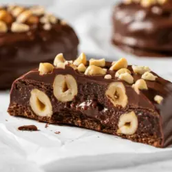 Freshly baked chocolate hazelnut cookies with discard