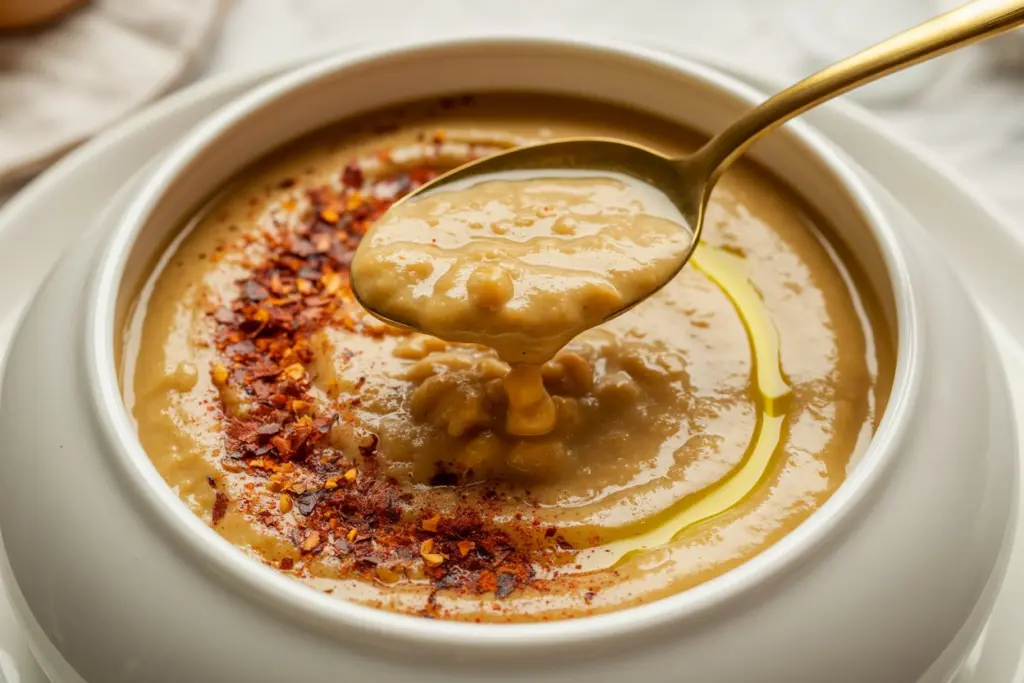 28+ Best Soup Recipes (Easy & Homemade) 25 creamy garlic chickpea soup in bowl