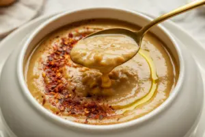 Creamy Garlic Chickpea Soup