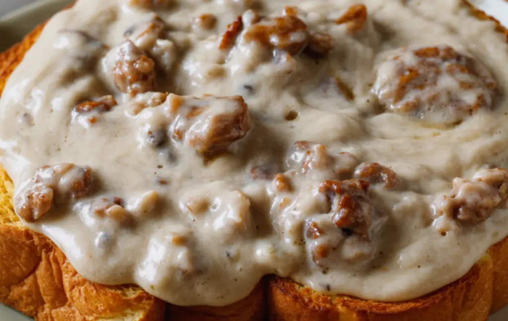 Homemade Sausage Gravy Recipe 7 Sausage gravy toast