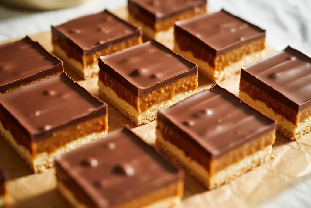 sliced sourdough caramel bars dessert squares