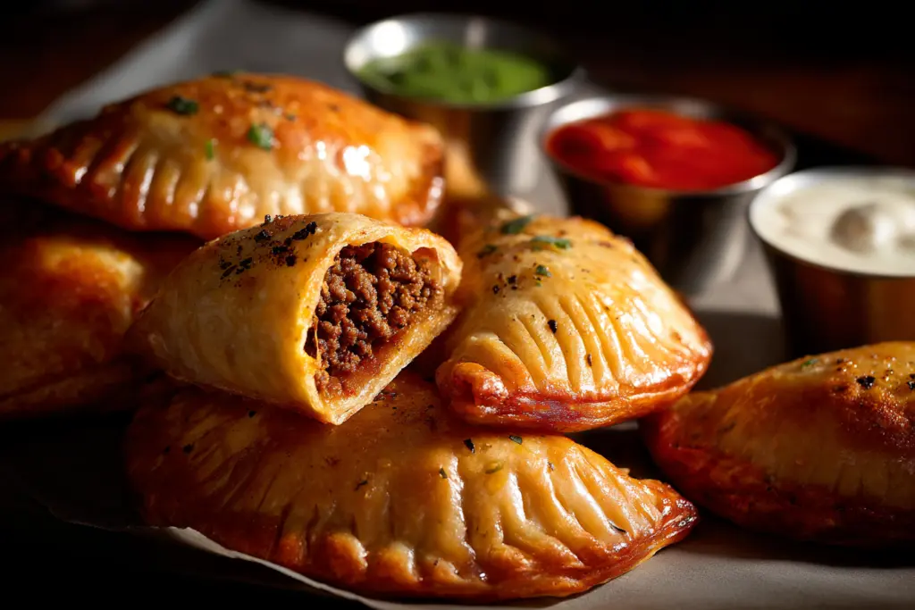 Delicious Sourdough Empanadas 7 sourdough empanadas serving plate