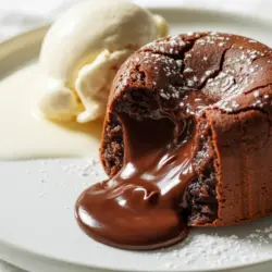 sourdough lava cakes recipe card