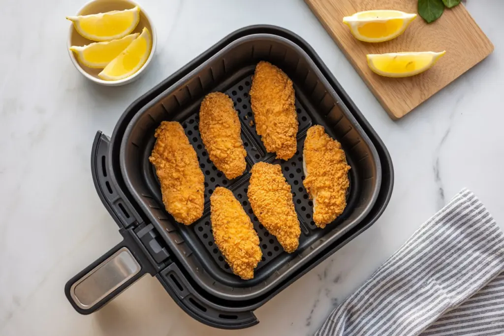 Crispy Hot Honey Chicken Tenders (Fried, Air Fried, Baked) 6 Air Fryer Chicken Tenders