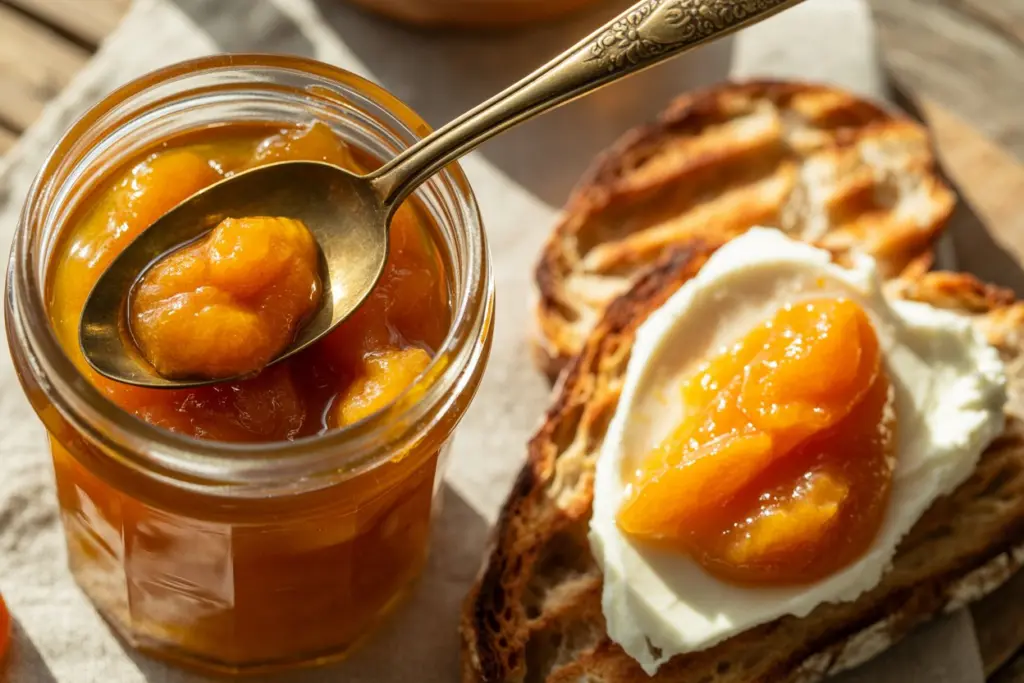 12+Best Spring Fruit Compotes 5 Apricot Compote recipe | Apricot Compote & Ricotta cheese Toast