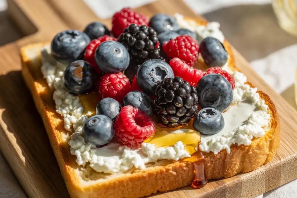 Breakfast Toast – Best 30+ Quick & Easy Ideas 21 Cottage Cheese Berry Toast