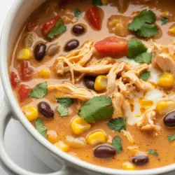 Creamy Chicken Enchilada Soup Recipe Card