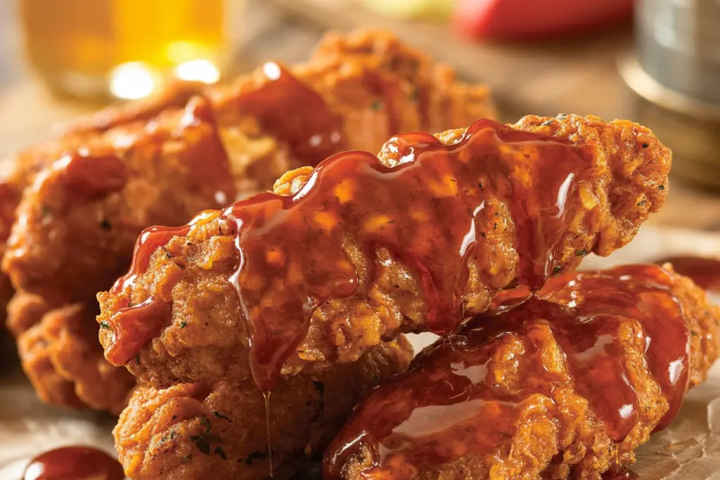 Crispy Hot Honey BBQ Chicken Tenders